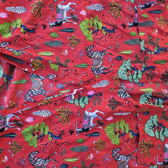 Print Fresh Robe sz L-XL ANTELOPE FOREST. Stains! No Belt - Picture 8 of 11